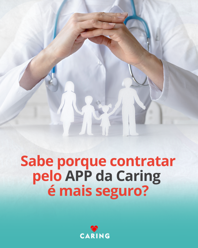 o porquê de contratar pelo app da Caring